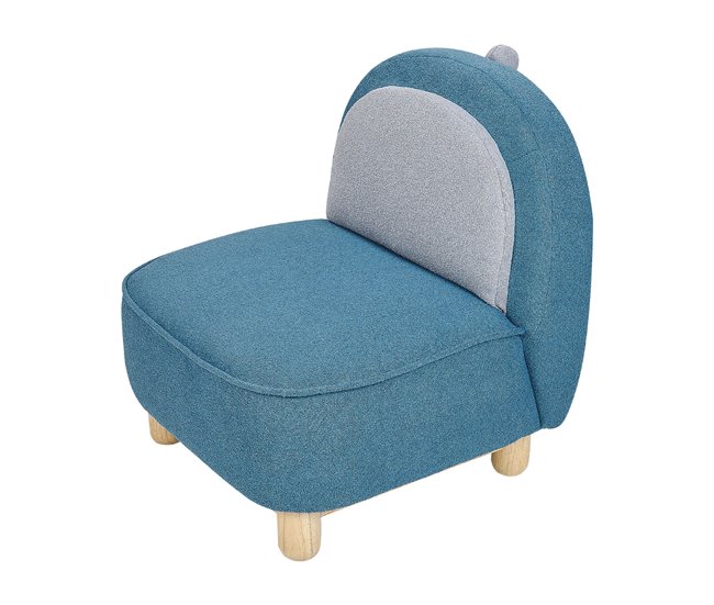 Beliani Cadeira para criança FABORG 50 Azul
