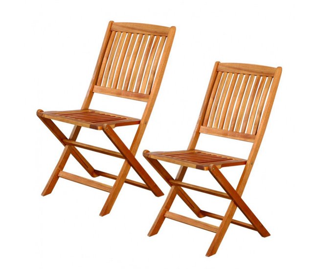 Conjunto de 2 cadeiras de jardim para exterior Aktive Garden Madeira