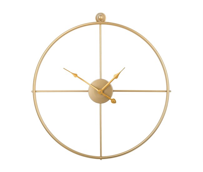 Beliani Relógio de parede ZUCHWIL Dourado