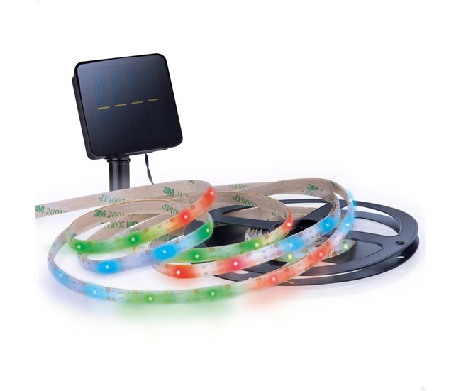 Tiras de LED solares autoadesivas Aktive Multicor