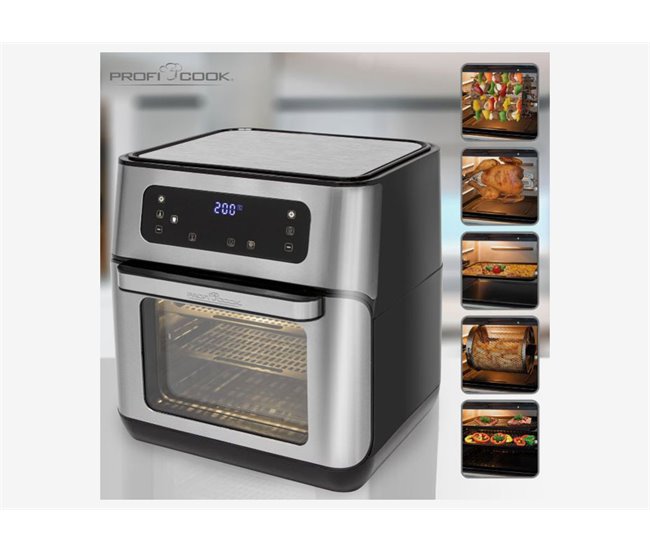 Fritadeira PROFICOOK FR 1200- Ar quente sem óleo e gordura 11 litros Inoxidavel