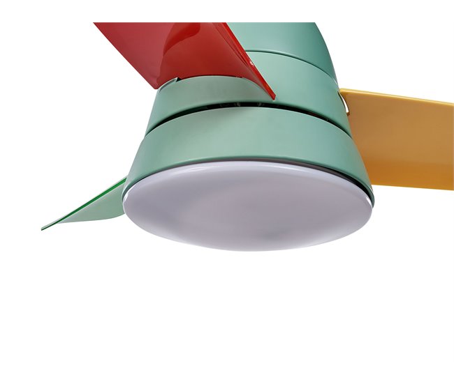 Beliani Lâmpada de teto com ventilador STRAWBERRY Multicor