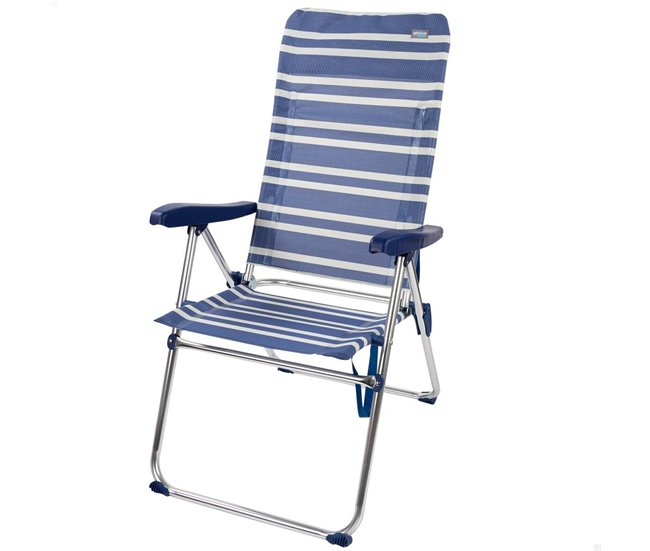 Cadeira de Campismo Acolchoada Mykonos Azul