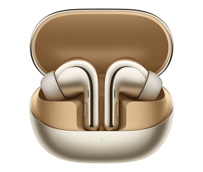 Auriculares Bluetooth com microfone Buds 4 Pro Dourado