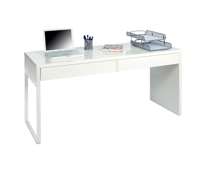 Mesa de computador tátil Branco