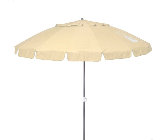 Guarda-chuva de praia à prova de vento c/mastro basculante Aktive Creme