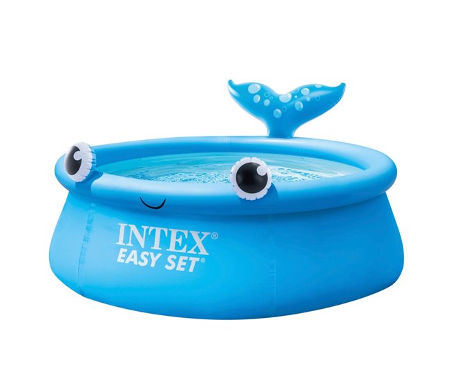 Piscina inflável infantil baleia Easy Set INTEX Azul