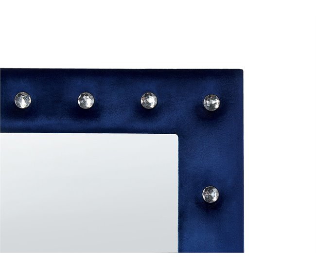 Beliani Espelho de pé ANSOUIS 50x33 Azul Marino