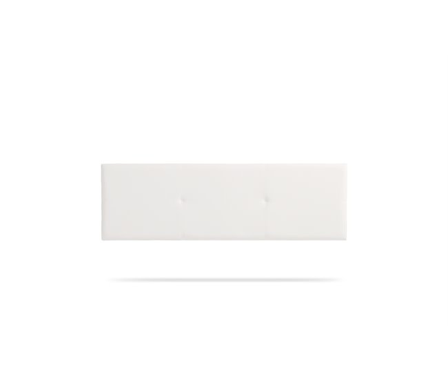 CABECEIRA ESTOFADA ALMA PELE SINTÉTICA 115x50x5 cm - Moonia 115 Branco