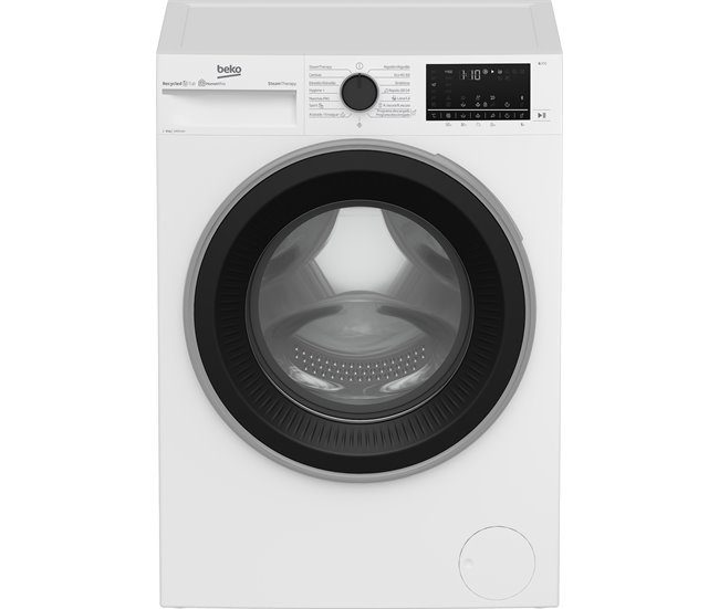 Máquina de lavar Roupa BEKO SteamCure B3WFT58415W 8 kg, 1400rpm, branco, Classe A Branco