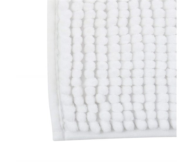 Carpete de banheiro MSV "Chenille" 60x40 Branco