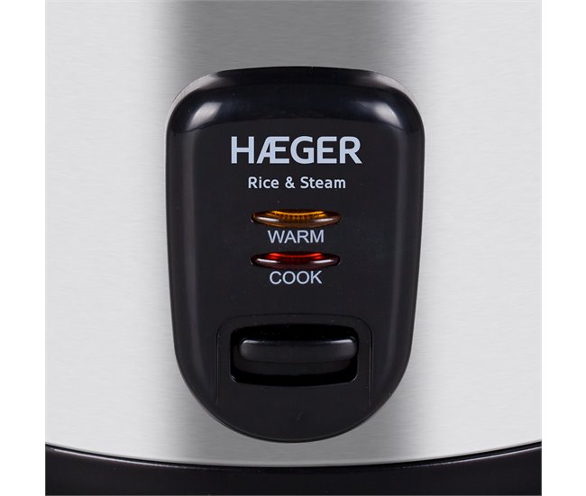 Arrozeira Elétrica HAEGER Rice & Steam- 1,8L Inoxidavel