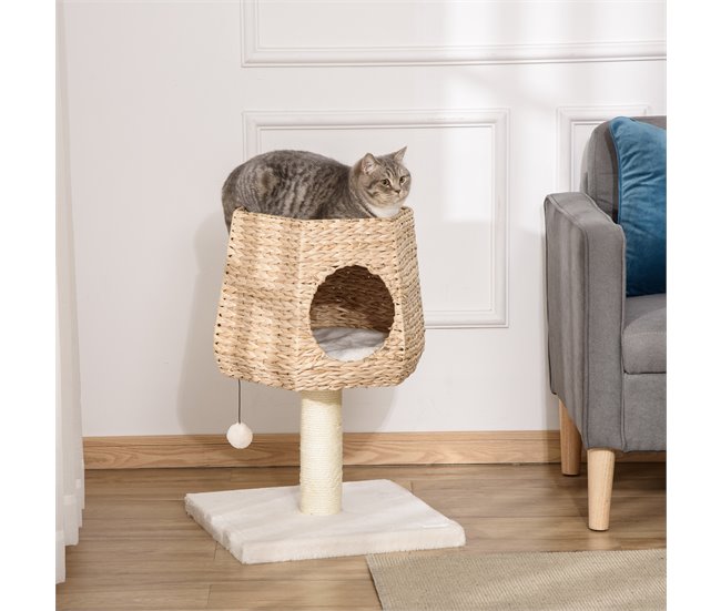 Árvore Arranhador para Gatos PawHut D30-404 Multicor