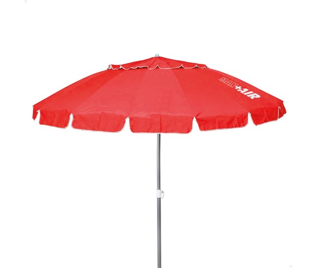Guarda-chuva de praia corta-vento c/mastro basculante Aktive Vermelho