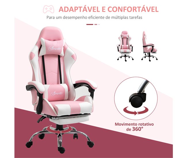 Cadeira de Gaming Vinsetto 921-450 Rosa