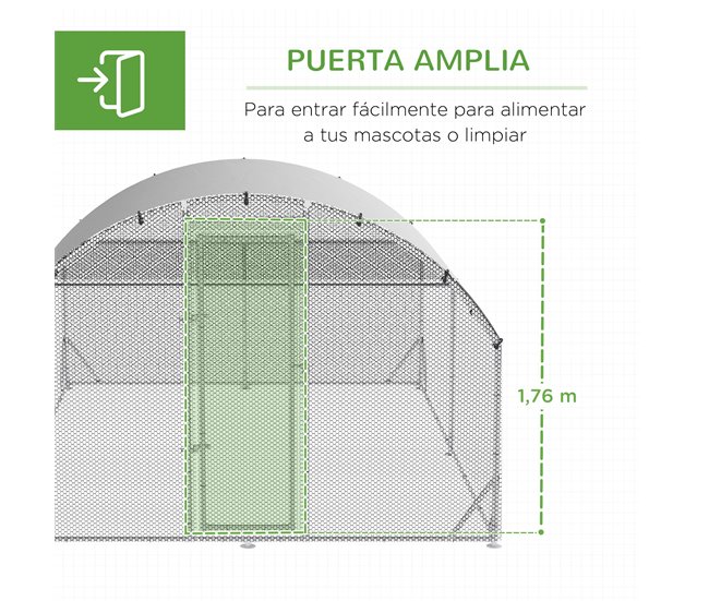  Galinheiro exterior PawHut D51-346V00SR GR242213174