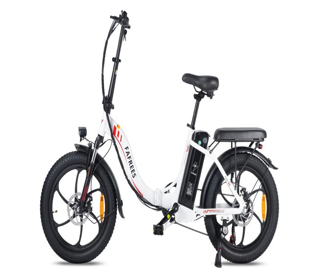 Bicicleta Elétrica FAFREES F20 - 250W 576WH 70KM Autonomia Branco