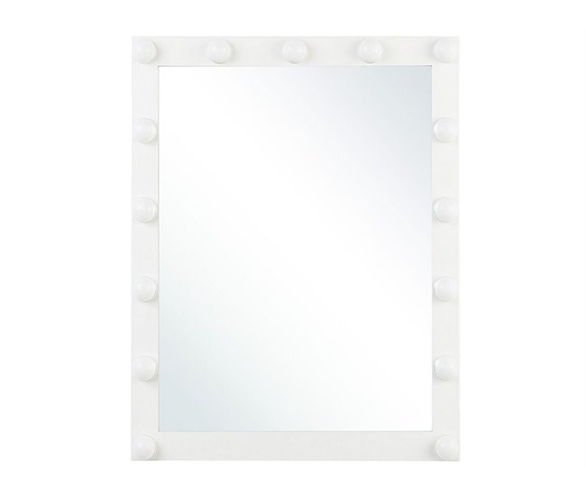 Beliani Espelho de Casa de Banho ODENAS 50x2 Branco