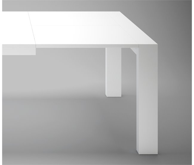 Mesa de jantar extensível SONIA branca Branco