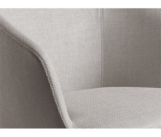 Cadeira giratória em tecido cinzento claro Cinza Claro
