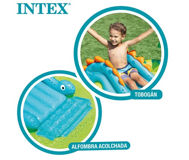 Chuveiro e Slide Dinosaur Play Center INTEX Multicor