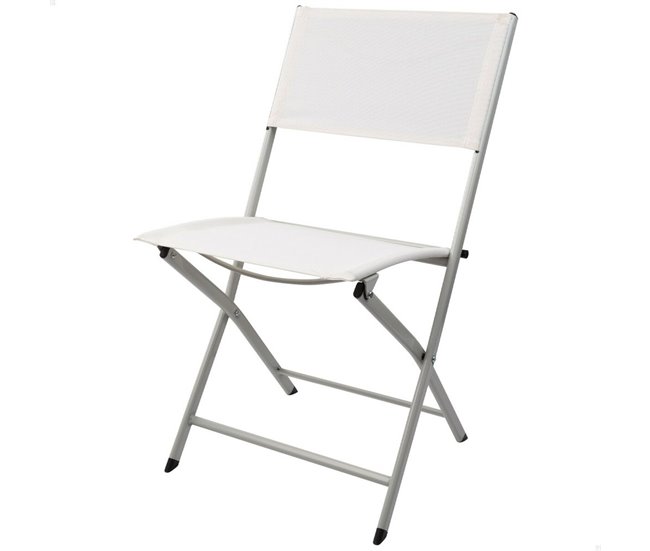 Cadeira de Campismo Acolchoada Branco