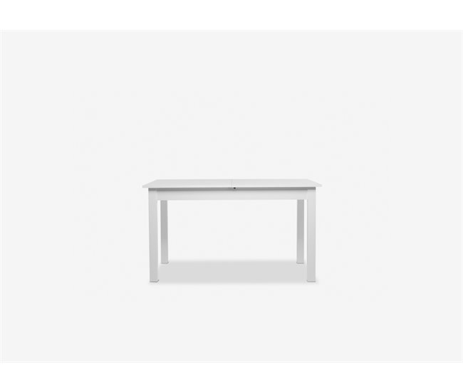 Mesa de jantar extensível COBURG 140 cm branca Branco