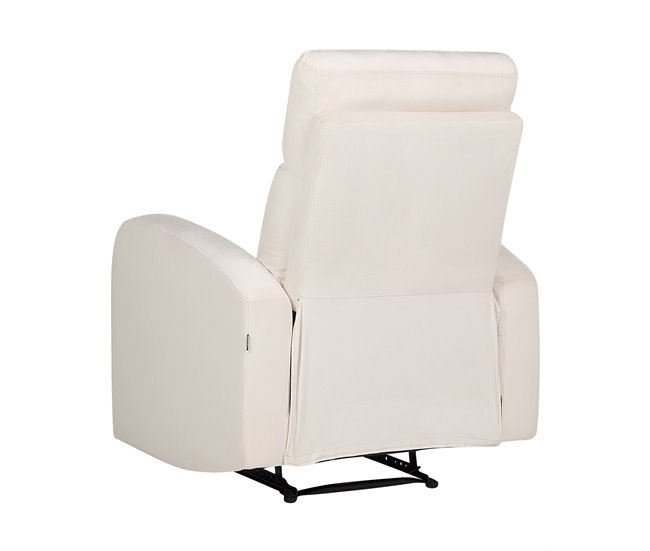 Beliani Cadeira reclinável VERDAL Creme