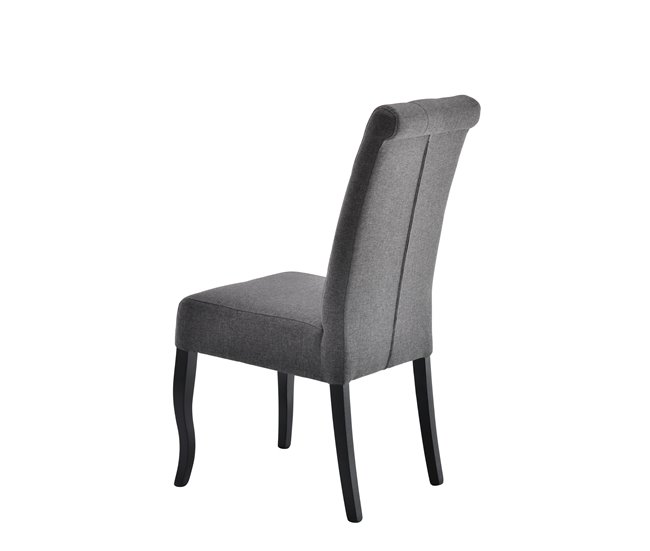 Cadeira de jantar ELODIE cor cinza escuro Cinza Escuro