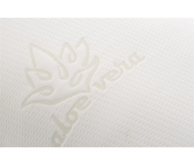 Flocos de Travesseiro Viscoelástico Capa de Aloe Vera 80x40 Branco/cinza