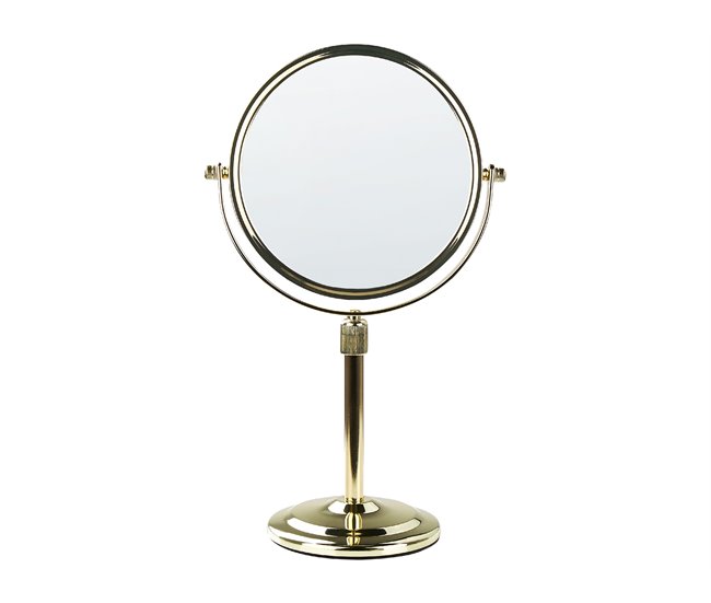 Beliani Espelho de maquilhagem AVEYRON 20x13 Dourado