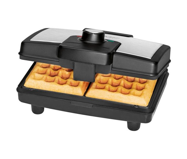 Máquina de Waffles Clatronic WA 3606 Preto / Cinza