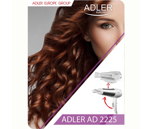 Secador de Cabelo Adler AD2225 Branco/cinza