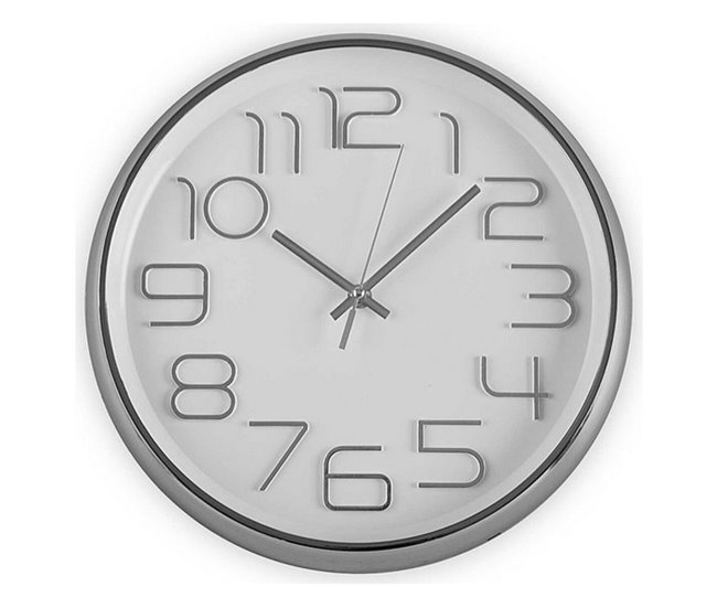 Relógio de Parede Plástico (4,5 x 30 x 30 cm)