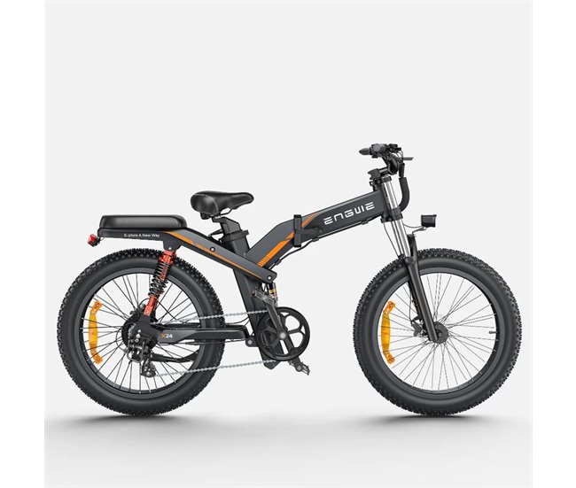 Bicicleta Elétrica ENGWE X24 - Motor 1000W 921.6WH Bateria 64KM Autonomia Preto