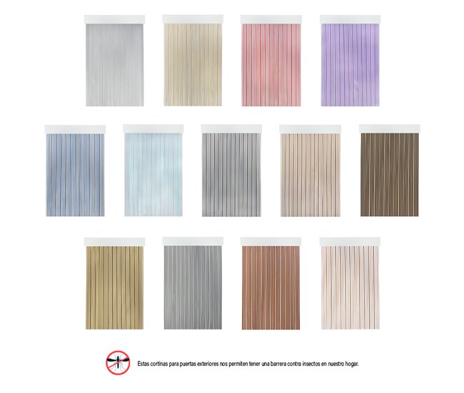  Acomoda Textile - Cortina de PVC para interior ou exterior 