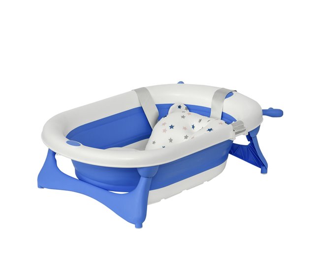 Banheira para Bebé Dobrável HOMCOM 400-014BU Azul
