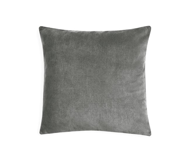  Acomoda Textil - 4 capas de almofada em veludo. Cinza