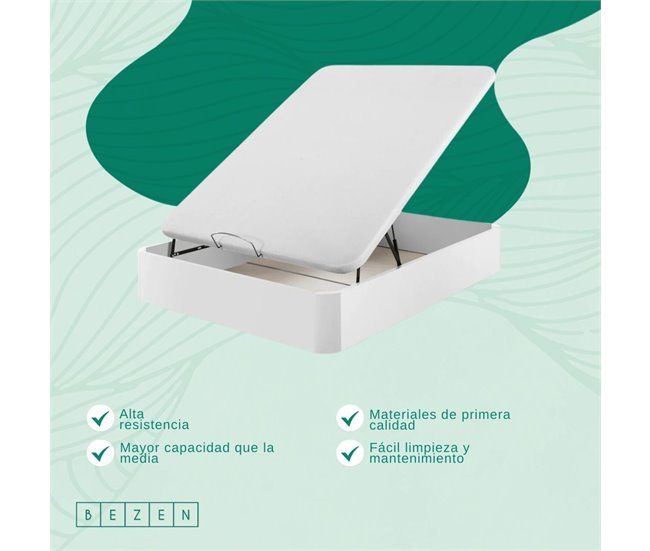 CANAPÉ DE MADEIRA DE ALTA RESISTÊNCIA 90x200 Branco