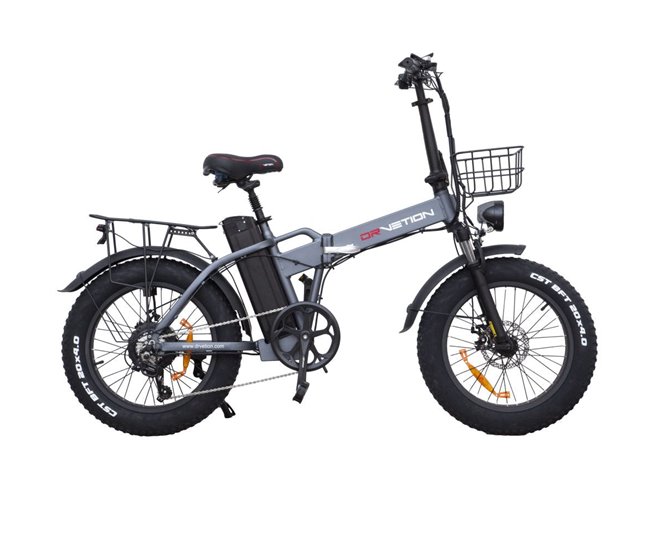 Bicicleta elétrica DrveTion AT20 - Potência 750W Bateria 48V20Ah Cinza