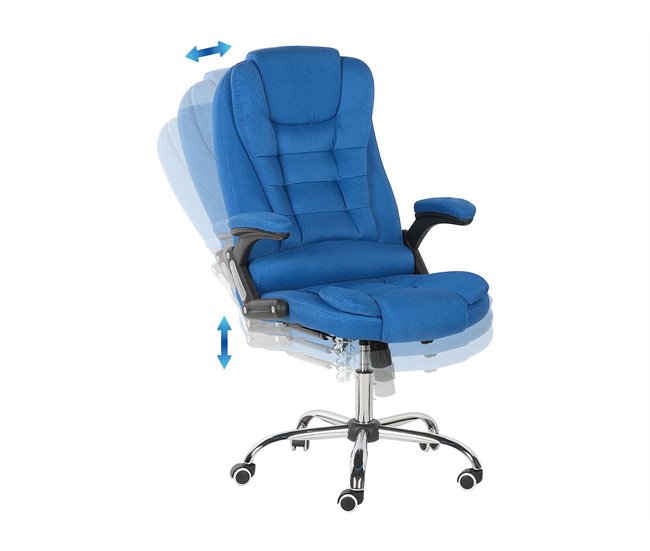 Beliani Cadeira executiva ROYAL Azul