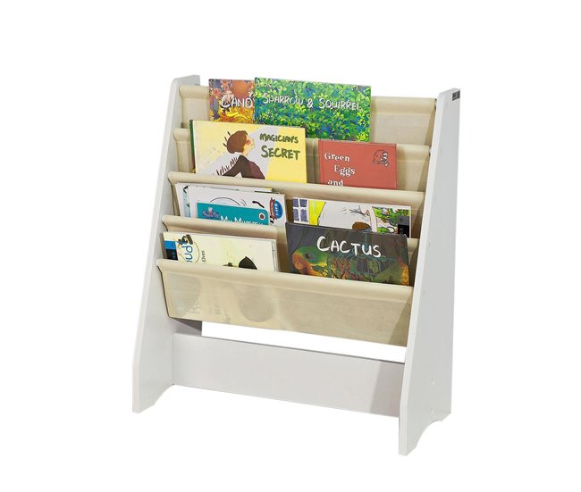 Estante de livros para crianças com 4 prateleiras FRG225-W SoBuy Branco