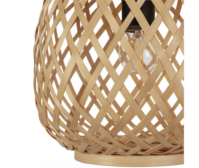 Lâmpada de teto de bambu Azumi, diâmetro 22 cm Amarelo