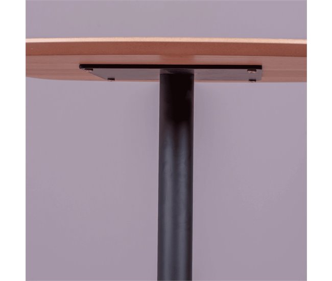 Mesa alta para bar estilo industrial - Pub 60x60 Carvalho