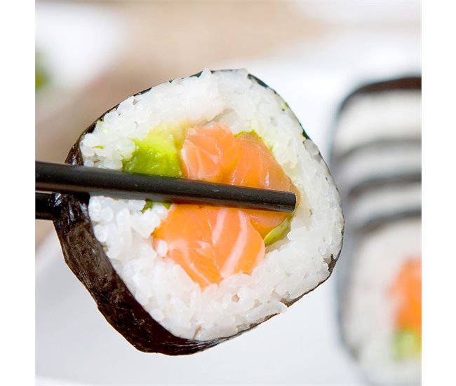 Conjunto de sushi com receitas Verde