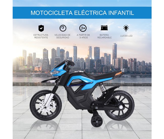 Motocicleta Elétrica HOMCOM 370-068RD Azul