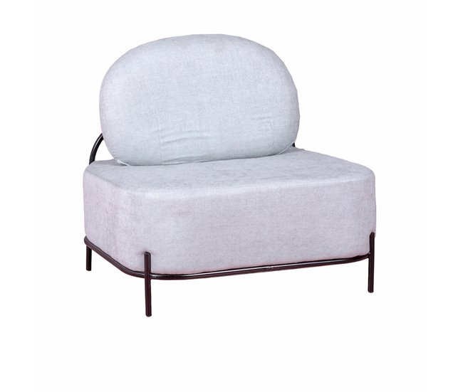 Sofá de 1 lugar com design minimalista - Clair Azul