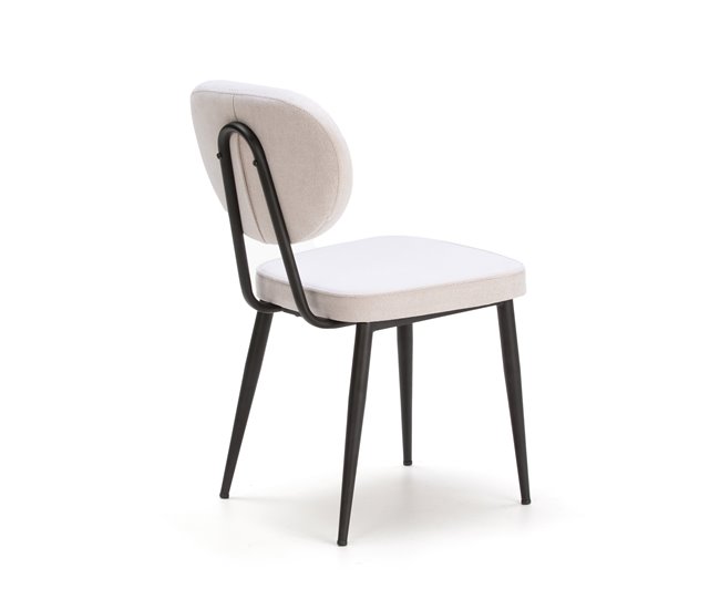 Cadeira empilhável CROSS Branco/ Preto