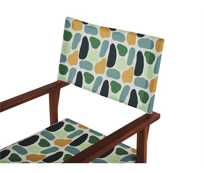 Beliani Cobertura para cadeira de jardim CINE 52x45 Azul/ Verde