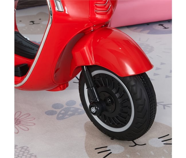 Motocicleta elétrica infantil HOMCOM 370-115WT Vermelho